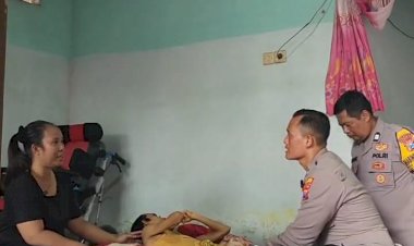Bhabinkamtibmas-Kebaron-Tulangan-Peduli-Remaja-Sakit-Polio