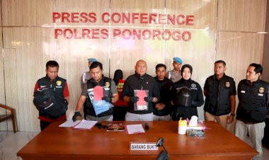 Polres-Ponorogo-Amankan-Sepasang-Kekasih-Diduga-Curi-Motor-Modus-Dukun