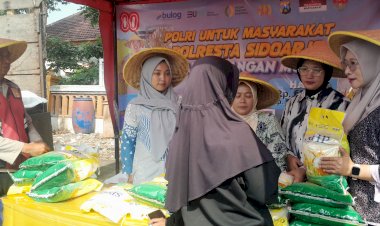 Harga-Miring,-Kualitas-Terjamin!-Beras-Murah-SPHP-Diserbu-Warga-Krian