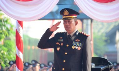 Polresta-Sidoarjo-Gelar-Upacara-Hari-Kemerdekaan-RI-Ke-80