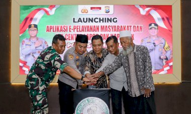 Polres-Jombang-Launching-Aplikasi-E-Pelayanan-Masyarakat-dan-WhatsApp-Center-Lapor-Pak-Kapolsek