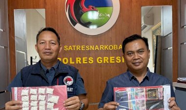 Polres-Gresik-Amankan-Tersangka-Pengedar-Ribuan-Pil-Koplo-di-Tlogopojok