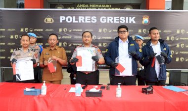 Polres-Gresik-Amankan-Tersangka-Penipuan-Rekrutmen-ASN-Modus-Jual-Beli-SK-Palsu