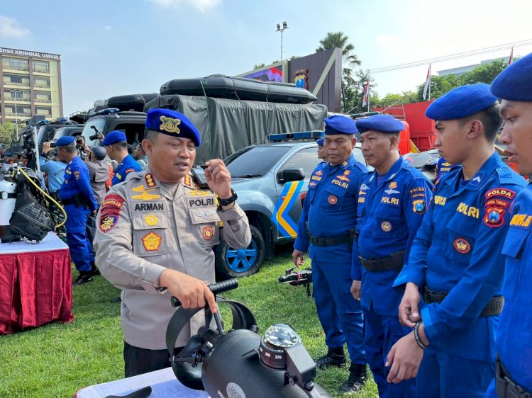 Operasi Ketupat Semeru 2025 Ditpolairud Polda Jatim Siagakan Tim SAR