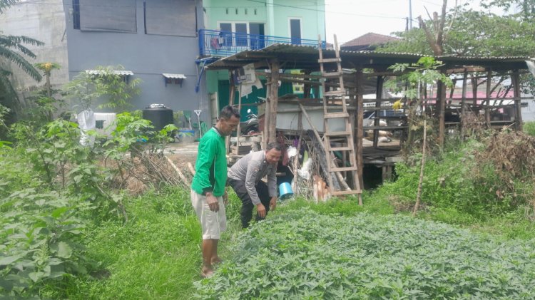 Kapolsek Sukodono Apresiasi Warga yang Produktif Manfaatkan Lahan untuk Ketahanan Pangan