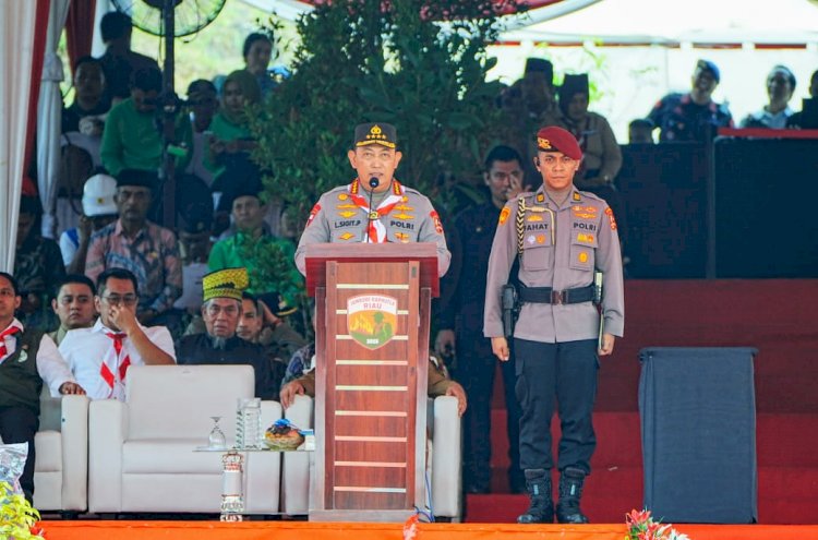 Kapolri Tekankan Pentingnya Edukasi Cegah Karhutla sejak dini saat buka Jambore Karhutla