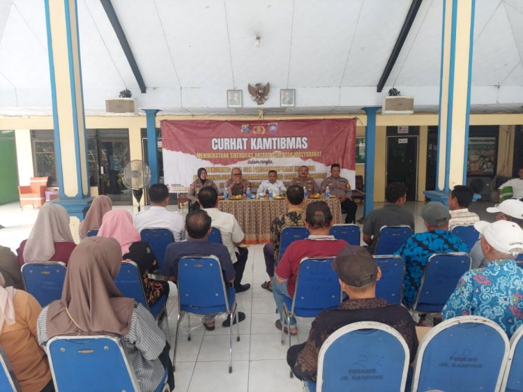 Polresta Sidoarjo Gelar Silaturahmi Kamtibmas di Krian, Pertajam Program Ketahanan Pangan