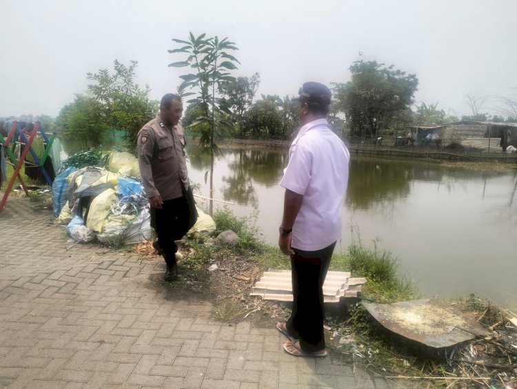 Kolaborasi Polisi dan Warga, Cek Budidaya Ikan Nila