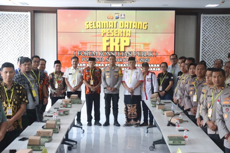 Optimalkan Pelayanan, Polresta Sidoarjo Gelar Forum Konsultasi Publik