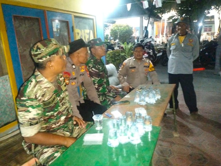 Patroli Gabungan Perkuat Sinergi Jaga Kamtibmas di Kecamatan Tulangan