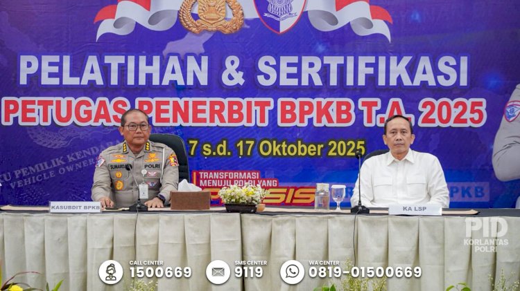 Korlantas Polri Siapkan SDM Unggul Hadapi Era BPKB Elektronik