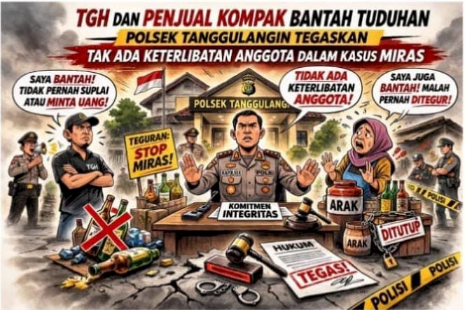 Tidak Ada Keterlibatan Anggota Polisi di Kasus Miras Wilayah Tanggulangin
