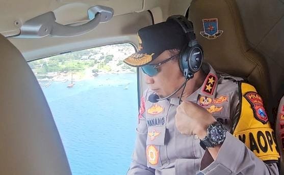 KRYD  Kapolda Jatim Laksanakan Patroli Udara Pastikan Arus Balik Lebaran 2026 Tetap Aman dan Kondusif